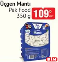 PEK FOOD ÜÇGEN MANTI 350 G indirimli fiyat PEK FOOD ÜÇGEN MANTI 350 G fiyat ve kampanya bilgisi